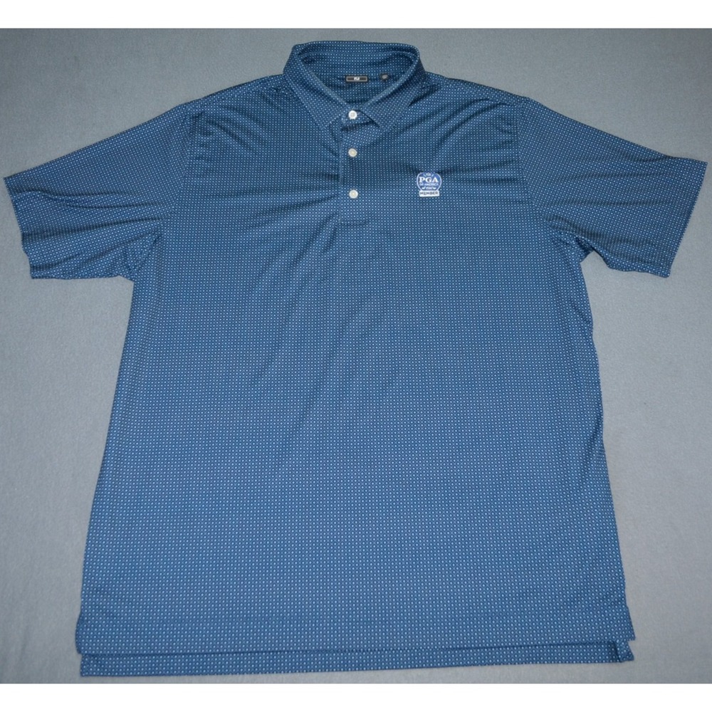 Footjoy Geometric Polo Golf Shirt Mens Size 2XL PGA of America Member Stretch